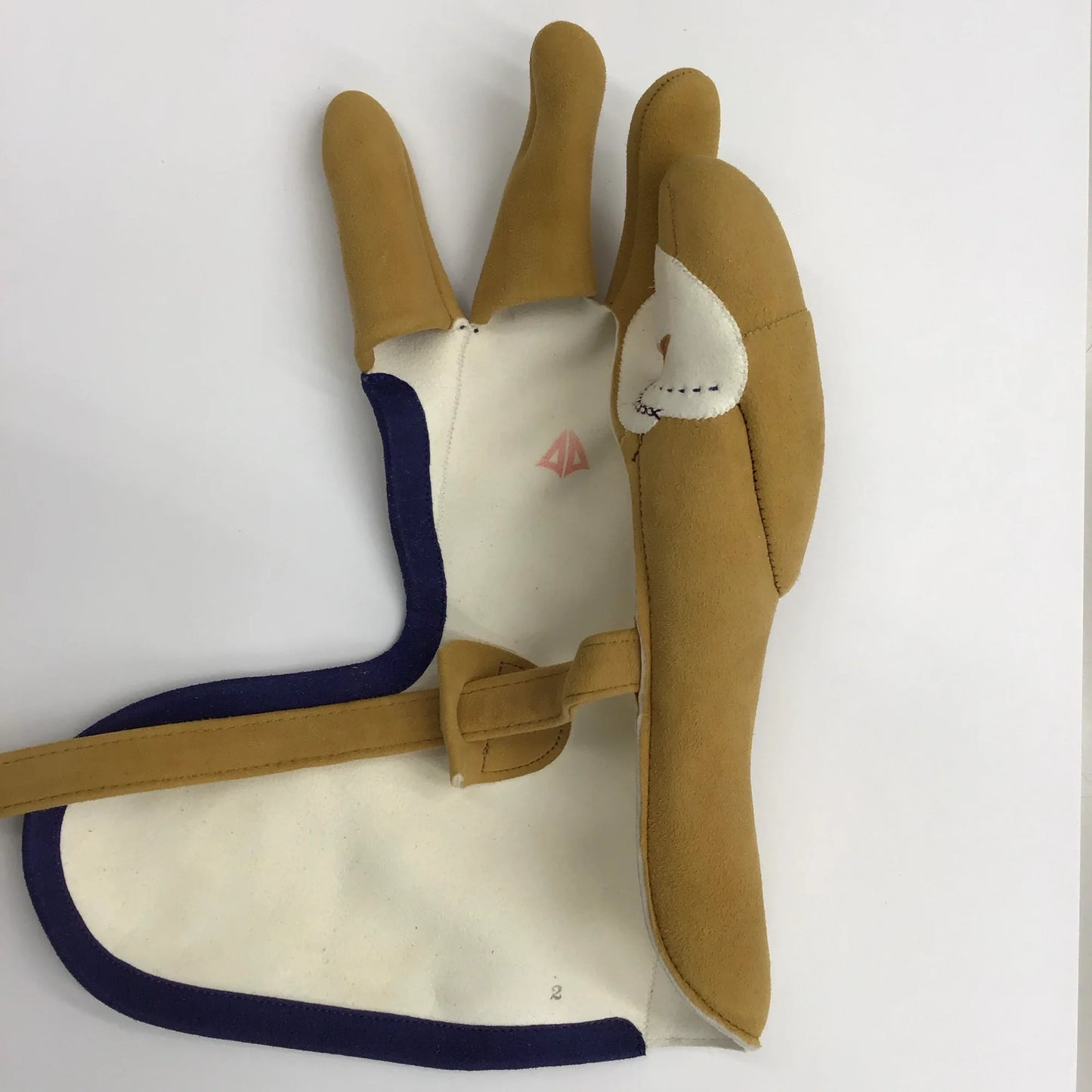 中唐 七分べり 四つ弽 茶 紫かけ紐(カスタムオーダー)