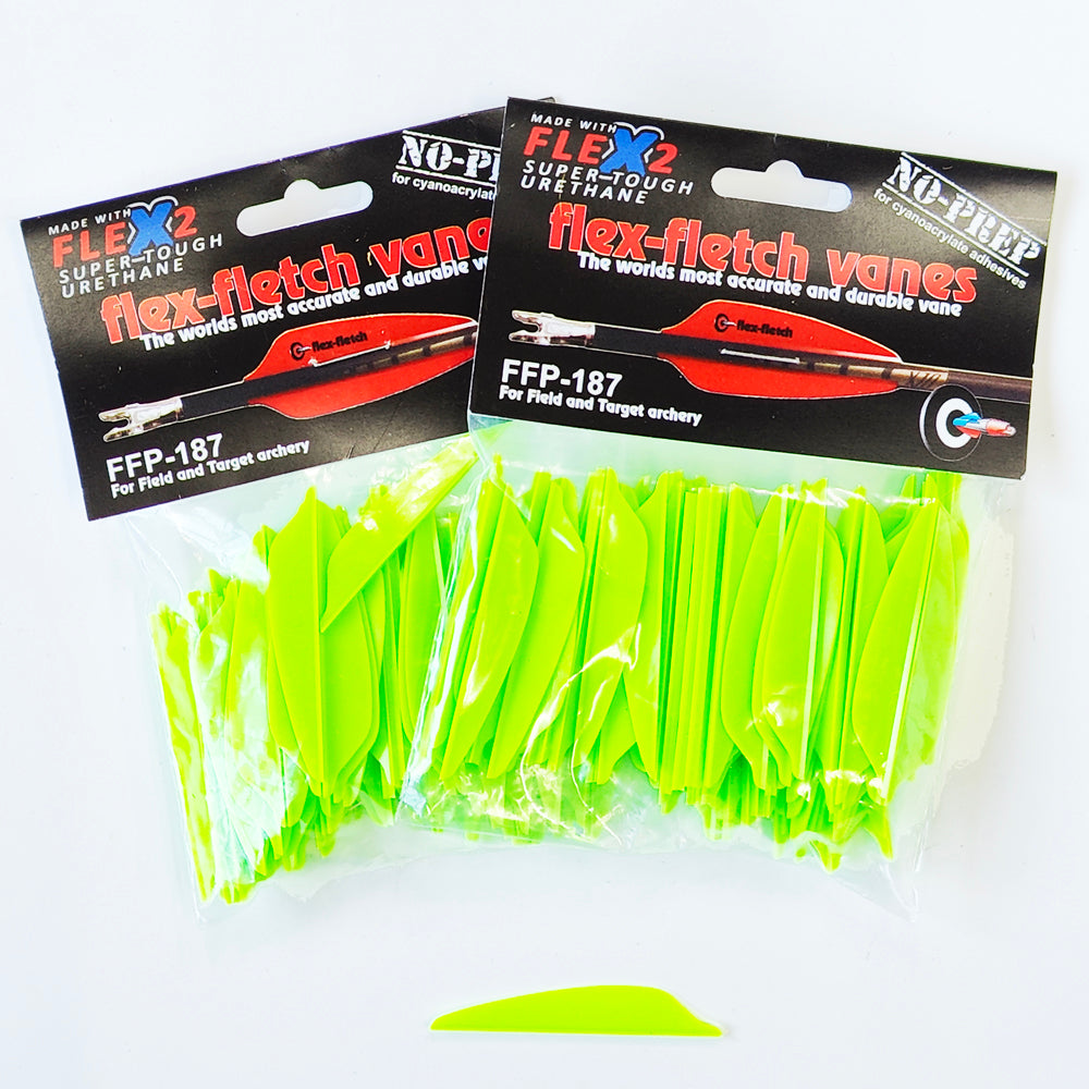 FLEXFLETCH FF187 コズミックグリーン 2パック(200枚)