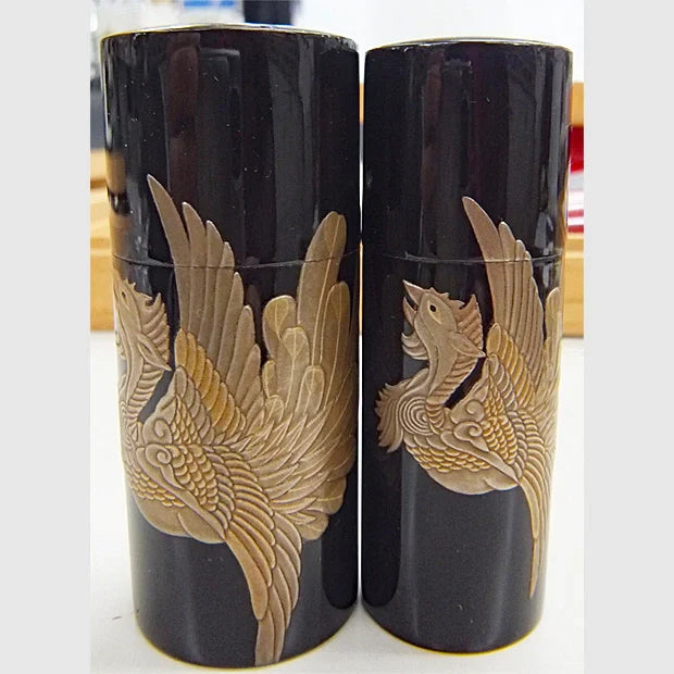 漆 ギリ粉入れ&握り粉入れ セット