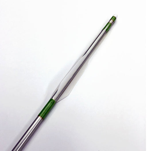 アルミ巻藁矢 白羽根 2015