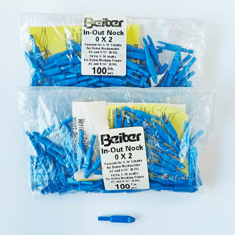 BEITER X10用インアウトノック [L] ヘビーブルー (200個)