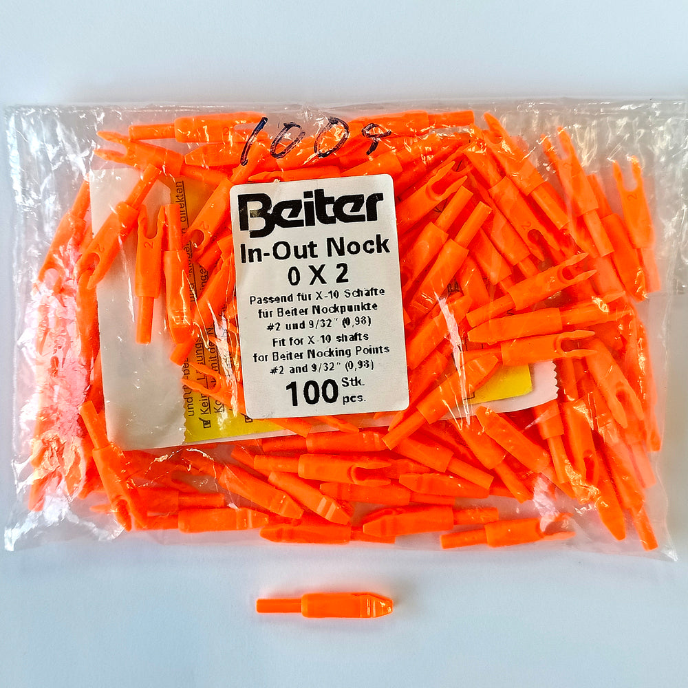 BEITER X10用インアウトノック [L] ヘビーオレンジ (100個)