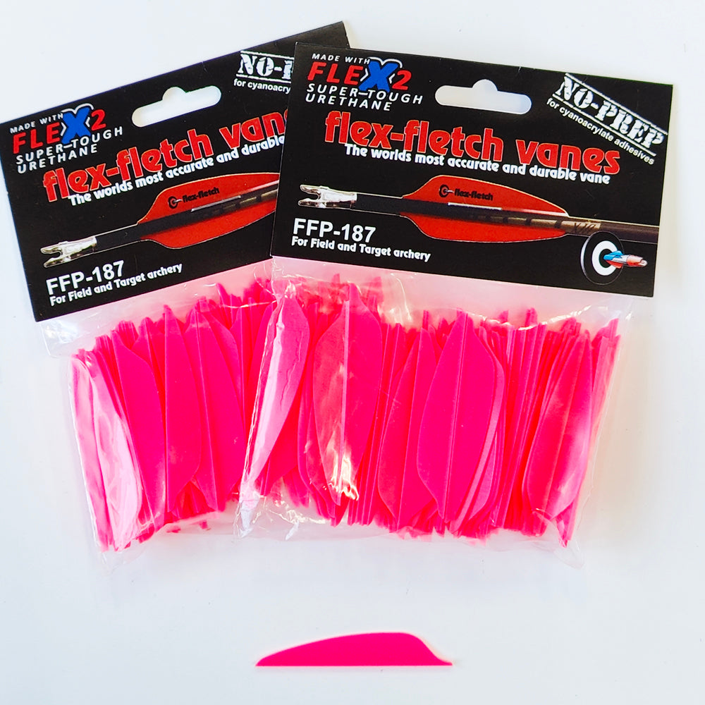 FLEXFLETCH FF187 レッド 2パック(200枚)