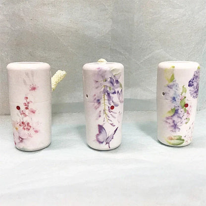 ギリ粉入れ プラスチック 花柄