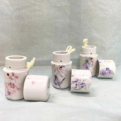 ギリ粉入れ プラスチック 花柄