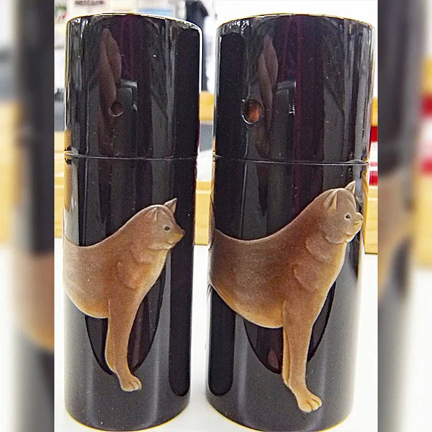 漆 ギリ粉入れ＆握り粉入れ セット