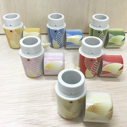 ギリ粉入れ プラスチック 波柄