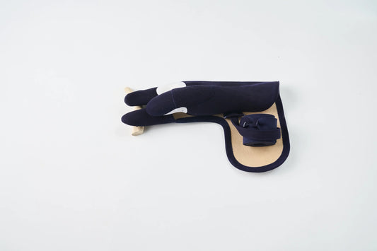 小唐 七分べり 三つ弽 紺 かけ紐（カスタムオーダー）