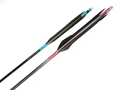 アルミ巻藁矢 黒羽根 1913/2015