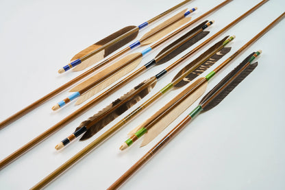 カーボン矢 黒鷲手羽染め抜き