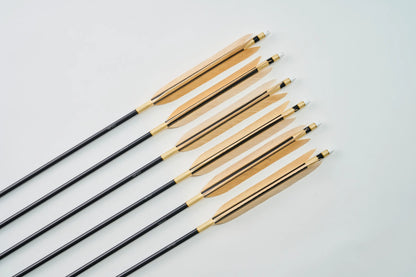 アルミ矢 黒鷲手羽染め抜き